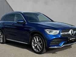 Blue Used 2021 Mercedes GLC300 AMG Line Premium SUV | £35,190 (A bit pricey)