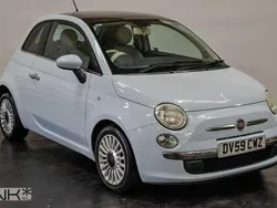 Blue Used 2009 Fiat 500 Lounge Hatchback | £2,495 (Fair price)