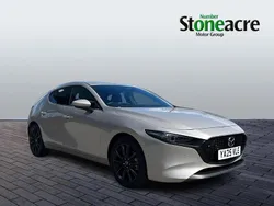 Silver New 2025 Mazda 3 Takumi-Line Hatchback | £28,495 (A bit pricey)