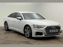 White Used 2022 Audi A6 S-Line Sedan | £26,661 (Fair price)