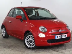 Red Used 2016 Fiat 500 Pop Star Hatchback | £5,975 (Good price)