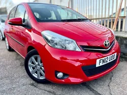 Red Used 2012 Toyota Yaris Hatchback | £5,295 (Fair price)