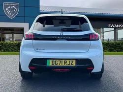 White Used 2021 Peugeot e-208 Allure Premium Hatchback | £11,795 (Fair price)