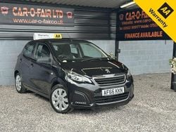 Black Used 2016 Peugeot 108 Active Hatchback | £4,795 (Fair price)