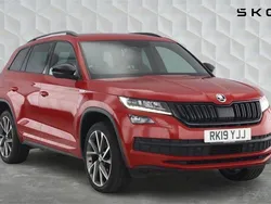 Red Used 2019 Skoda Kodiaq SportLine SUV | £22,091 (Fair price)