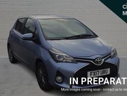 Blue Used 2017 Toyota Yaris Hatchback | £7,590 (Fair price)