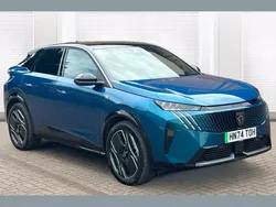 Blue New 2024 Peugeot e-3008 GTi SUV | £29,398