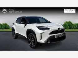 White/black Used 2022 Toyota Yaris Hybrid Edition Hatchback | £20,897