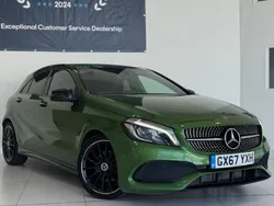 Green Used 2017 Mercedes A200 AMG line Hatchback | £11,495 (Fair price)