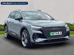 Grey Used 2025 Audi Q4 e-tron Black Edition SUV | £37,292 (Fair price)