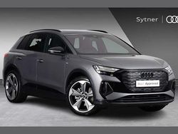 Grey New 2025 Audi Q4 e-tron Black Edition SUV | £47,000