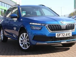 Race blue metallic Used 2022 Skoda Kamiq SE Drive SUV | £16,495 (Fair price)