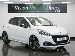 White Used 2017 Peugeot 208 GT-line Hatchback | £7,840 (Fair price)