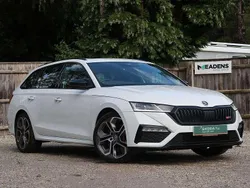Moon white metallic Used 2022 Skoda Octavia vRS Estate | £26,495 (Expensive)