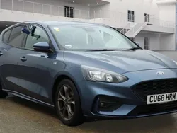 Blue Used 2018 Ford Focus ST-Line Hatchback | £9,900 (Fair price)
