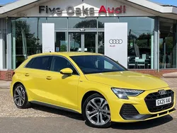 Yellow Used 2025 Audi A3 Sportback S-Line Hatchback | £30,240 (Expensive)
