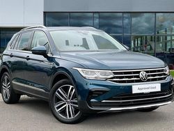 Nightshade blue metallic Used 2021 VW Tiguan Elegance SUV | £25,500 (A bit pricey)