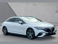 Manufaktur opalite white bright Used 2024 Mercedes EQE300 AMG Line Premium Sedan | £44,295 (Fair price)