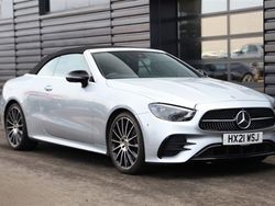Silver Used 2021 Mercedes E220 AMG line Cabriolet | £30,000 (Expensive)
