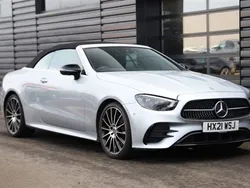 Silver Used 2021 Mercedes E220 AMG line Cabriolet | £30,000 (A bit pricey)