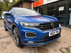 Blue Used 2021 VW T-Roc R-line SUV | £22,495 (Fair price)