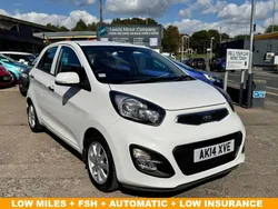 White Used 2014 Kia Picanto 2 Hatchback | £7,295 (Fair price)