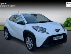 White Used 2023 Toyota Aygo PURE Hatchback | £14,123 (Fair price)