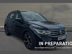 Deep black pearl Used 2022 VW Tiguan R-line SUV | £25,409 (Fair price)