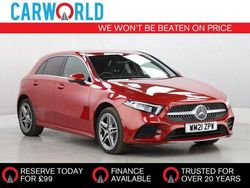 Red Used 2021 Mercedes A250 AMG line Hatchback | £18,400 (Good price)