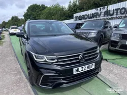 Black Used 2022 VW Tiguan R-line SUV | £20,450