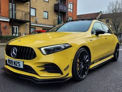 Yellow Used 2019 Mercedes A35 AMG Premium Plus Hatchback | £19,999