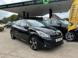 Black Used 2017 Peugeot 208 GT-line Hatchback | £9,995 (Fair price)