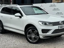 White Used 2015 VW Touareg R-line SUV | £15,795 (Good price)