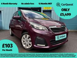 Mauve/purple Used 2015 Peugeot 108 Active Hatchback | £5,499 (Fair price)