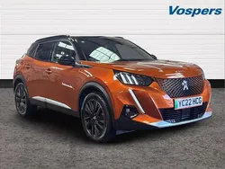 Orange Used 2022 Peugeot e-2008 Premium SUV | £14,990 (Fair price)