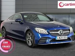Blue Used 2020 Mercedes C200 AMG line Coupe | £16,150 (Fair price)