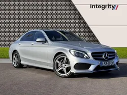 Silver Used 2014 Mercedes C220 AMG line Sedan | £9,000 (Expensive)