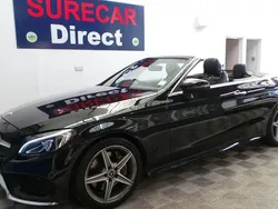 Black Used 2018 Mercedes C300 AMG line Cabriolet | £15,295 (Good price)