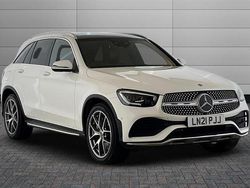 Polar white Used 2021 Mercedes GLC300 AMG Line Premium Estate | £26,695 (Fair price)