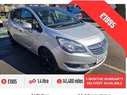 Silver Used 2016 Vauxhall Meriva MPV | £1,995 (Fair price)
