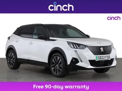 White Used 2022 Peugeot e-2008 Premium SUV | £13,399 (Fair price)