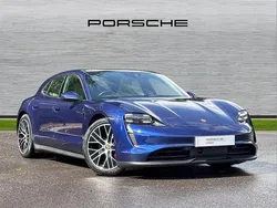 Blue Used 2023 Porsche Taycan Sedan | £62,950 (Expensive)