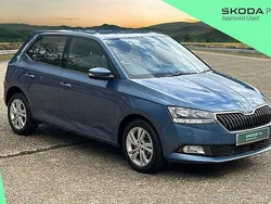 Titan blue metallic Used 2021 Skoda Fabia SE Hatchback | £12,700 (Fair price)