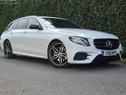 White Used 2018 Mercedes E220 AMG line Estate | £12,495 (Fair price)