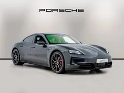 Volcano grey metallic New 2024 Porsche Taycan 4S Sedan | £96,990 (A bit pricey)