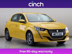 Yellow Used 2021 Peugeot 208 Active Premium Hatchback | £12,449 (Fair price)
