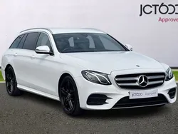 White Used 2018 Mercedes E200 AMG line Estate | £18,139
