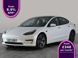 White Used 2021 Tesla Model 3 Long Range Sedan | £22,131 (Fair price)