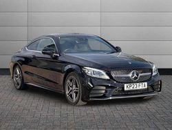 Black Used 2023 Mercedes C200 AMG line Coupe | £27,450 (A bit pricey)