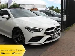 White Used 2022 Mercedes CLA180 AMG line Sedan | £24,295 (Fair price)